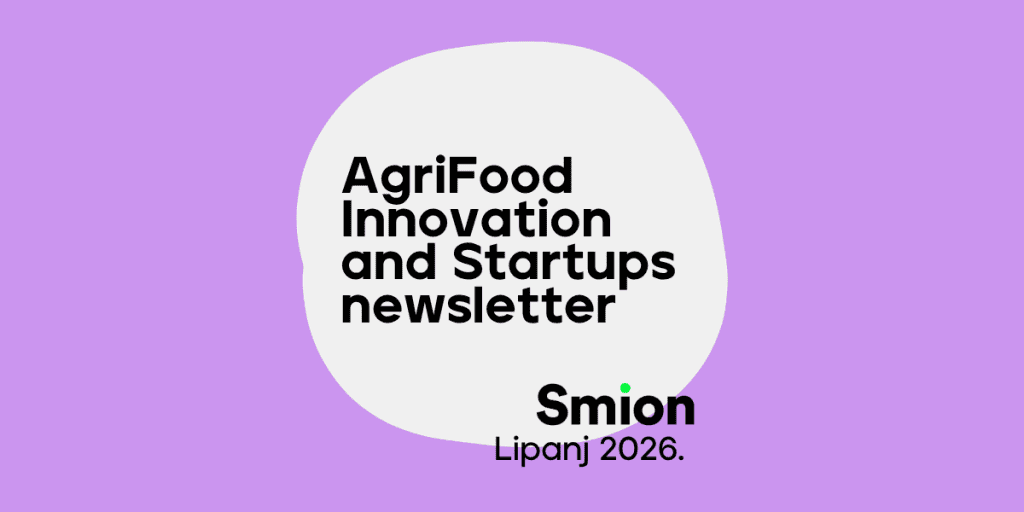 A lilac blog banner of the AgriFood Innovations and Startups Newsletter for the month of June