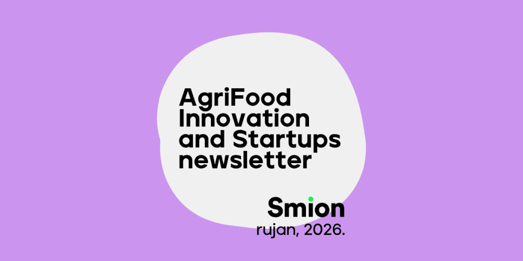 A purple background with the text AgriFood Innovation and Startups Newsletter for September of 2026.