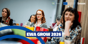 EWA Grow 2026 blog banner depicting participants during a workshop